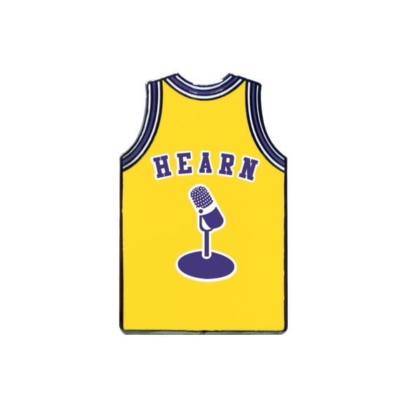 Chick Hearn Lakers Jersey Lapel Pin - Picture 1 of 2